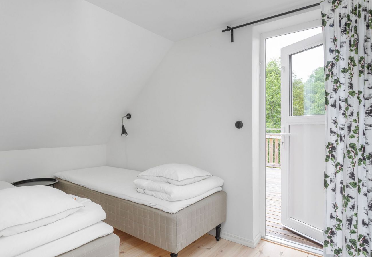 View of bedroom and balcony